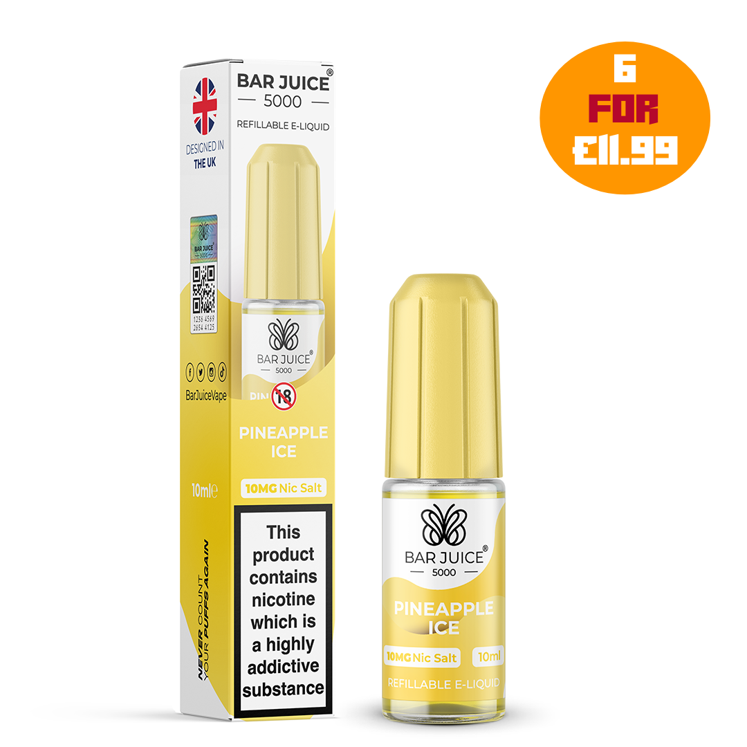 Bar Juice 5000 Nic Salts - Pineapple ice