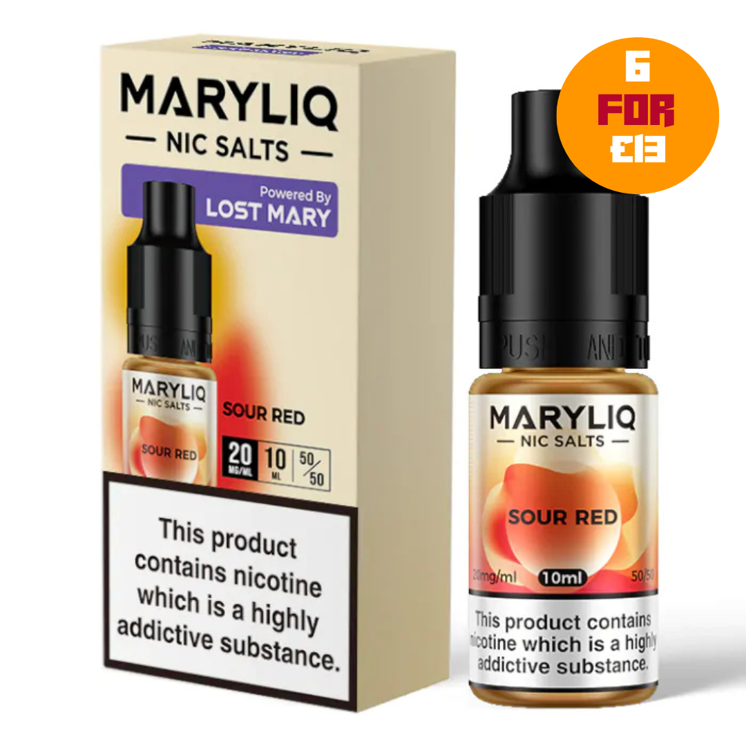 MaryLiq Nicotine Salts - Sour Red (20mg Nicotine)