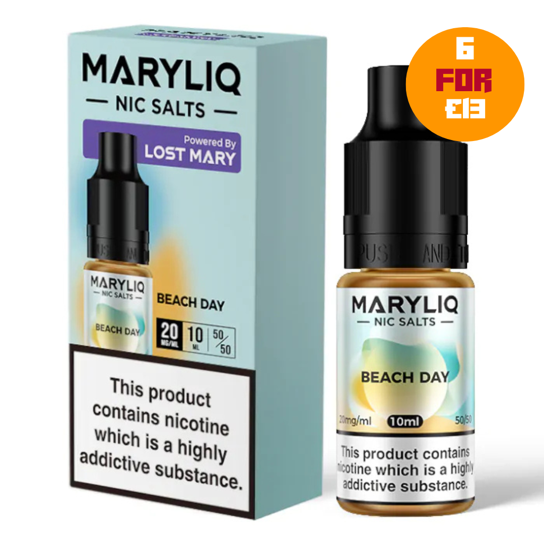MaryLiq Nic Salts - Beach Day (20mg Nicotine)