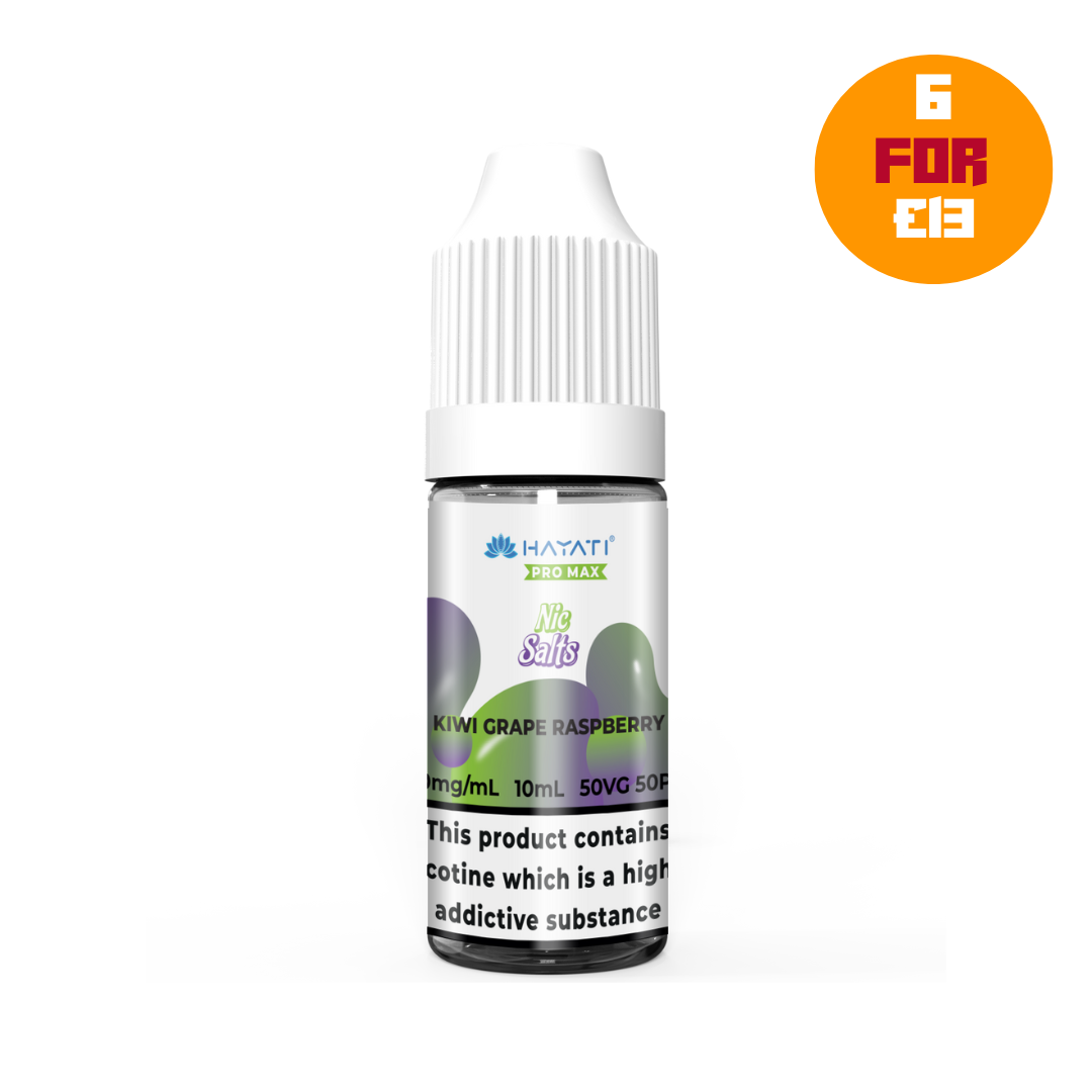 Hayati Pro Max Nic Salts - Kiwi Grape Raspberry